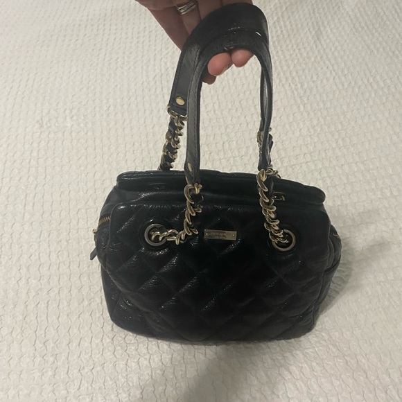 💥HP💥Kate Spade Black Quilted Handbag - Picture 4 of 8